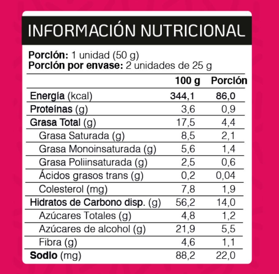 Alfajor Frambuesa Chocolate Blanco sin Azúcar